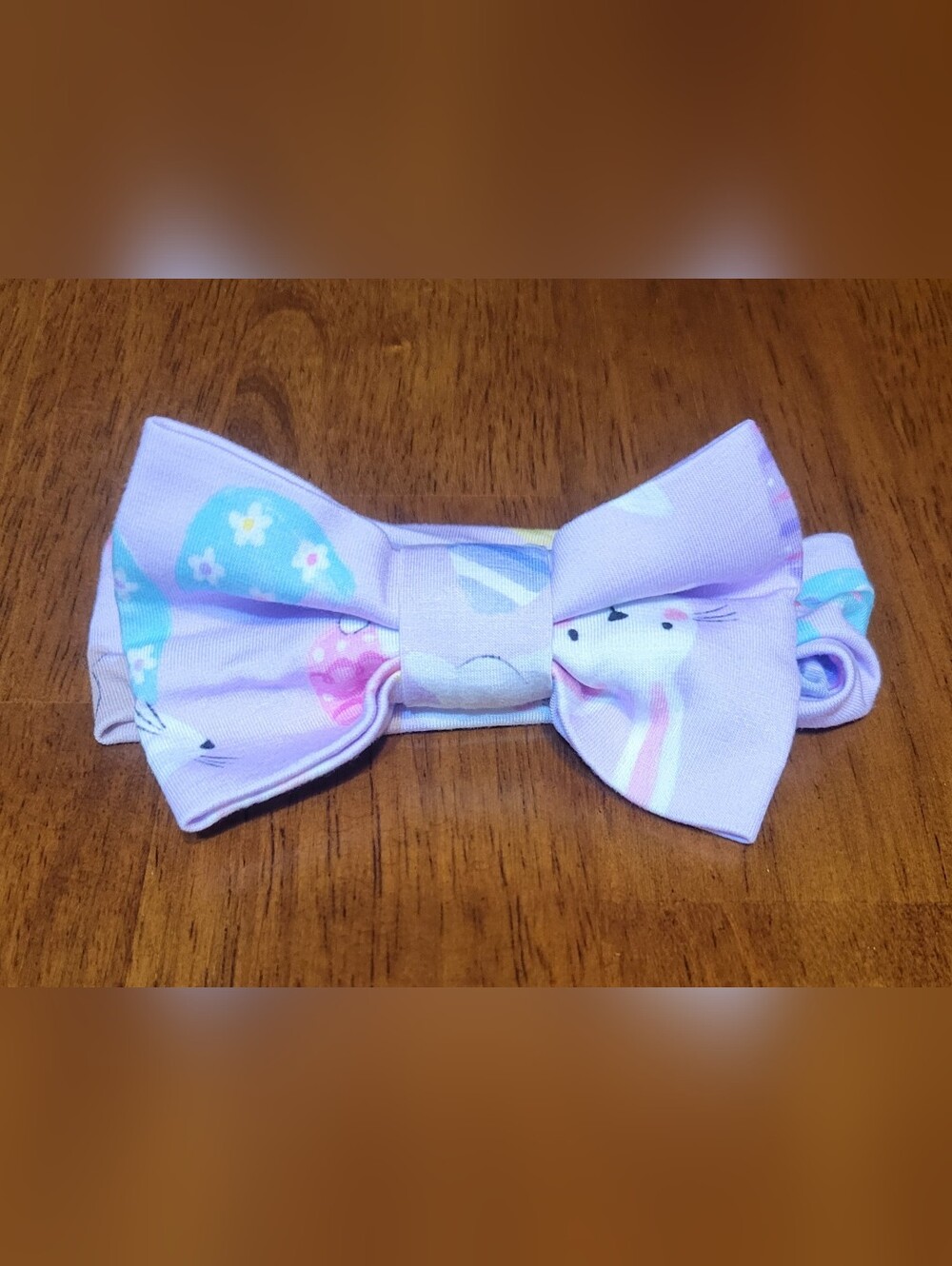 Little Sleepies Lavender Easter Bunny Bow Headband